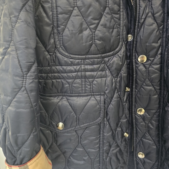 Burberry Mens Unisex 4 Pocket Navy Quilted Puffer Jacket XL-Orginal Dustbag MINT - Picture 7 of 16